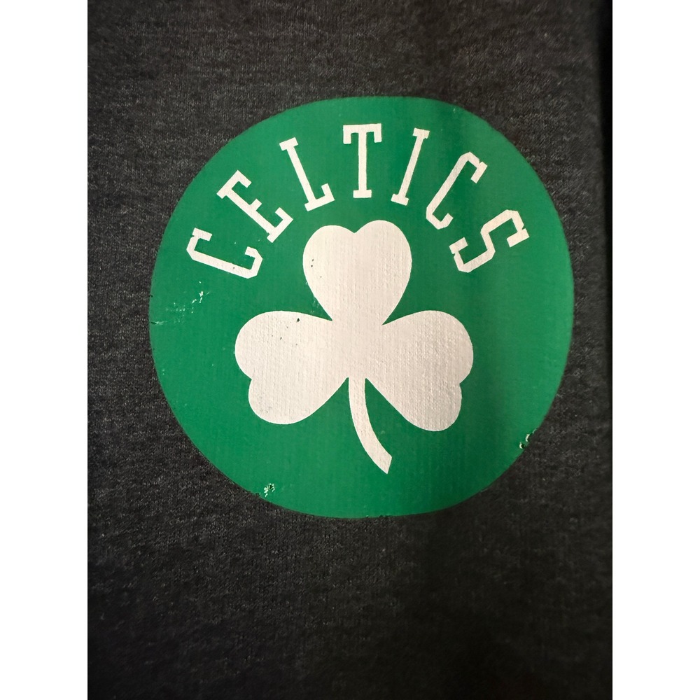 Men's Fanatics Boston Celtics‎ 2XLT Full Zip Hoodie Green and Charcoal NBA - Picture 4 of 10